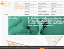 Tablet Screenshot of clinica-armstrong.es